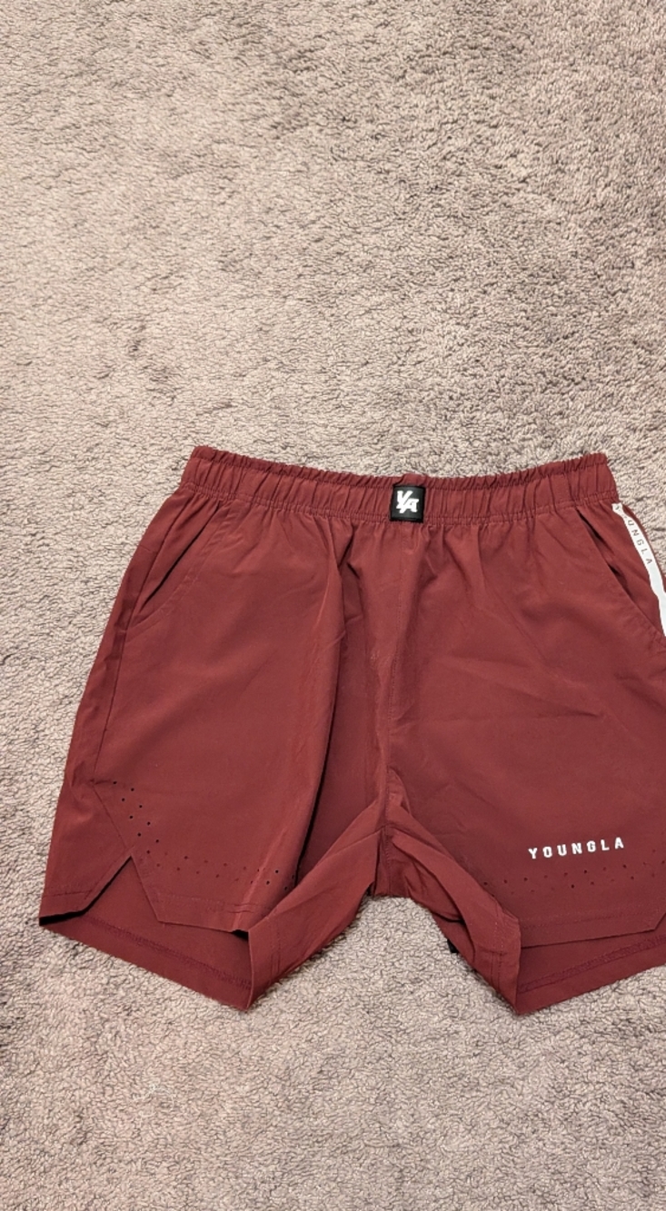 YoungLA Running Shorts (Maroon)